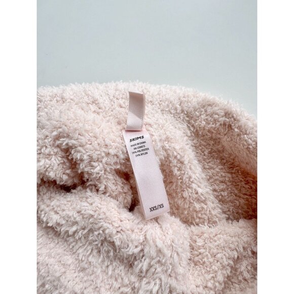 SKIMS Cozy Knit Dusk Light Pink Fuzzy Jogger Sweatpants Pants, Size XXS/XS - Picture 13 of 14